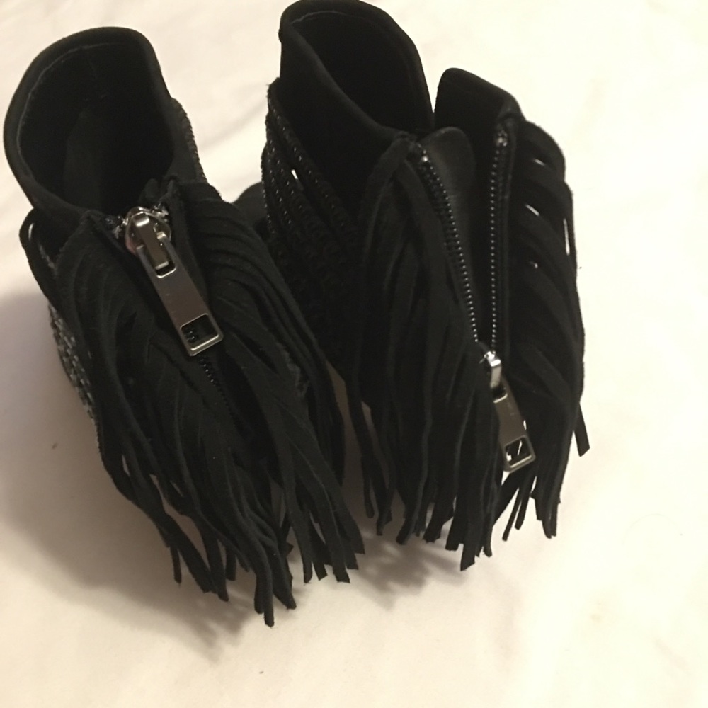 Bcbgeneration Black Suede ,Open Toe Booties - image 3